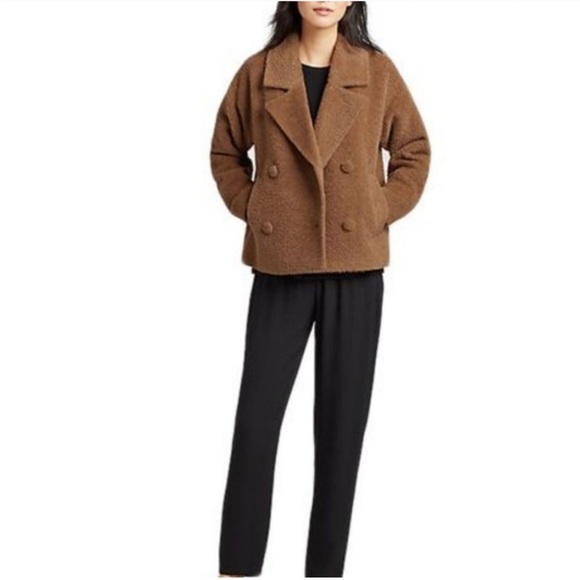Eileen Fisher Jackets & Blazers - Eileen Fisher Notch Collar Sheared Suri Alpaca Jacket Size L used, no tags
